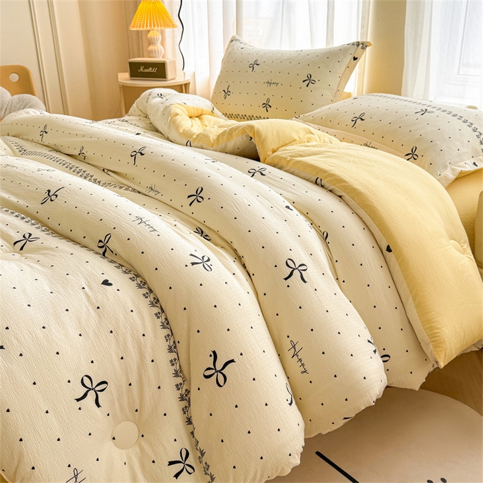 91家纺网 家纺一手货源 找家纺 （总）小石头家纺 2025新款双层纱抗菌被被子被芯冬被春秋被