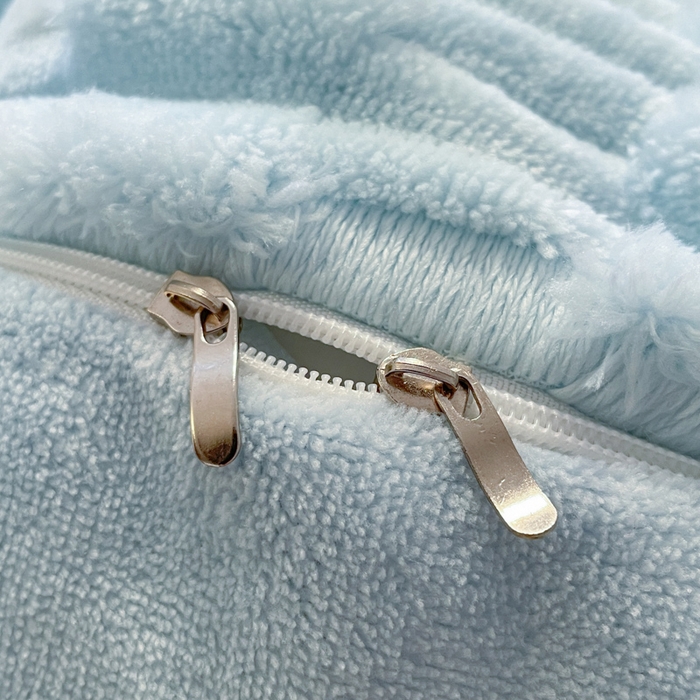 91家纺网 家纺一手货源 找家纺 爱彼家纺 2024新款兔兔绒四件套系列 免兔绒-碧空蔚蓝