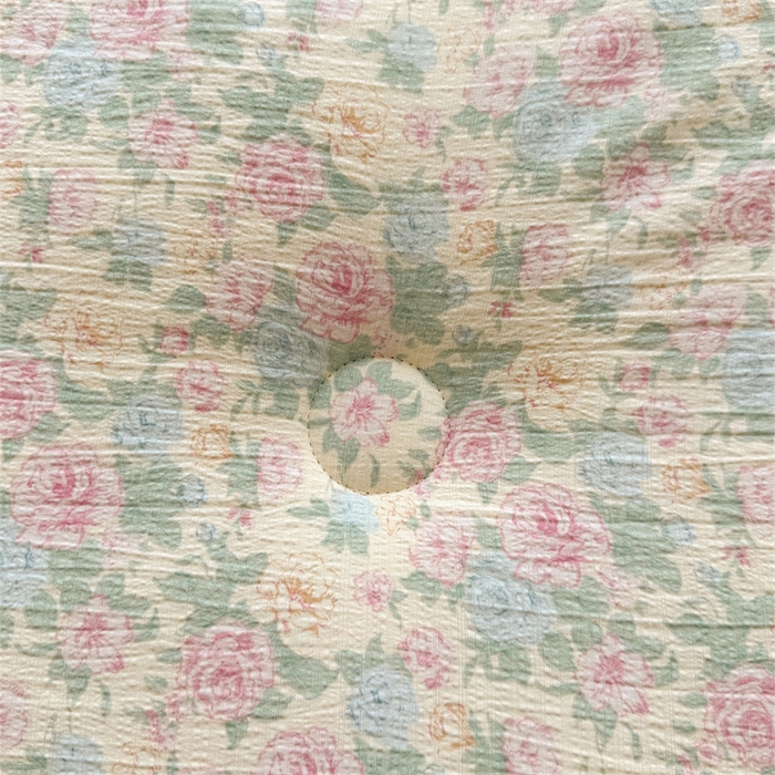 91家纺网 家纺一手货源 找家纺 小石头家纺 2025新款亲肤舒适云感双层纱抗菌被被子被芯 海棠之恋