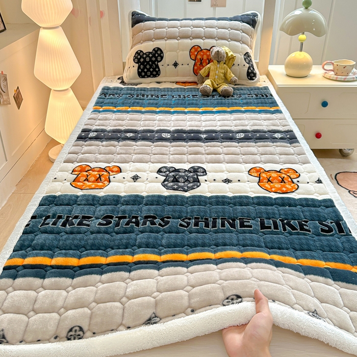 91家纺网 家纺一手货源 找家纺 （总）优品惠 2025新款冬季牛奶绒床垫床褥垫子床护垫加绒床盖学生宿舍上下铺