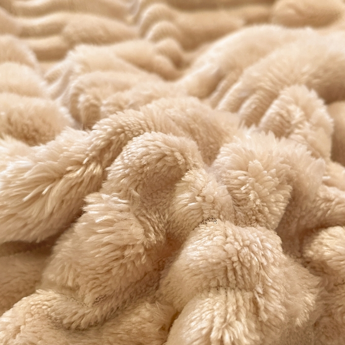 91家纺网 家纺一手货源 找家纺 爱彼家纺 2024新款兔兔绒四件套系列 兔兔绒-璀璨咖华