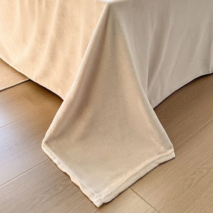 91家纺网 家纺一手货源 找家纺 爱彼家纺 2024新款兔兔绒四件套系列 兔兔绒-璀璨咖华