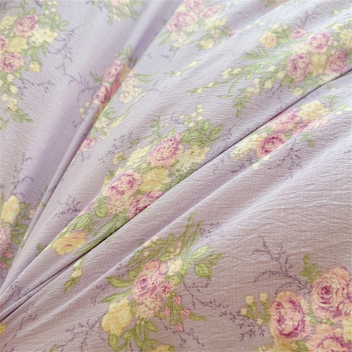 91家纺网 家纺一手货源 找家纺 小石头家纺 2025新款亲肤舒适云感双层纱抗菌被被子被芯 浪漫花园