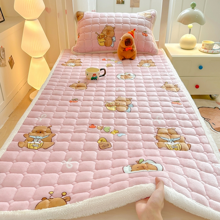 91家纺网 家纺一手货源 找家纺 （总）优品惠 2025新款冬季牛奶绒床垫床褥垫子床护垫加绒床盖学生宿舍上下铺