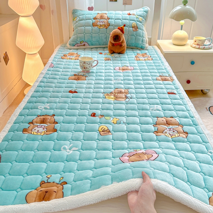 91家纺网 家纺一手货源 找家纺 （总）优品惠 2025新款冬季牛奶绒床垫床褥垫子床护垫加绒床盖学生宿舍上下铺