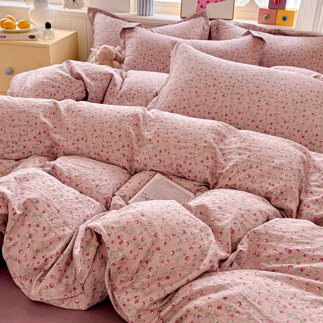 91家纺网 家纺一手货源 找家纺 （总）梦莱斯 2025新款韩国小布袋古法云感棉四件套