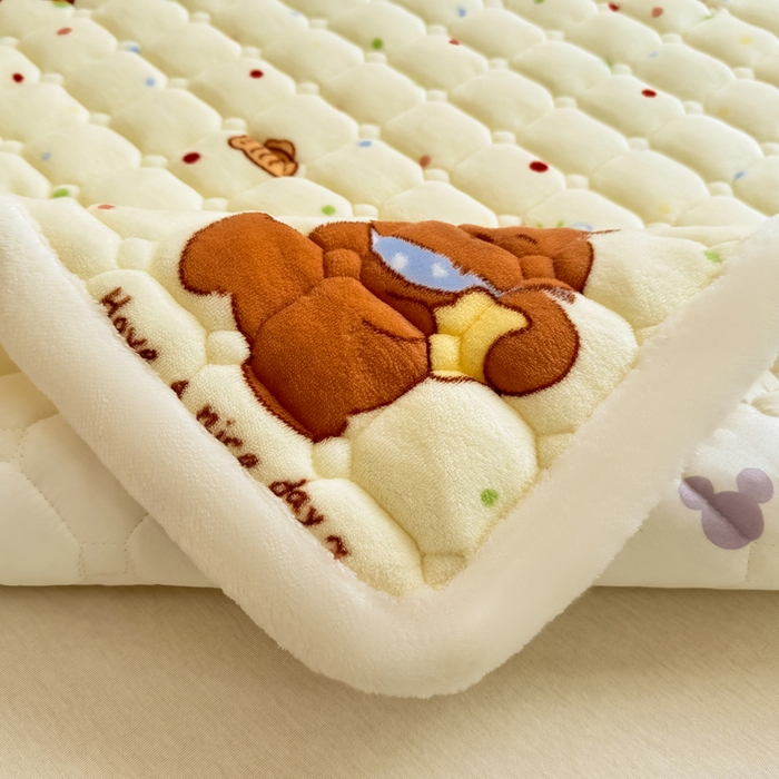 91家纺网 家纺一手货源 找家纺 优品惠 2025新款冬季牛奶绒床垫床褥垫子床护垫加绒床盖学生宿舍上下铺 卡皮巴拉米