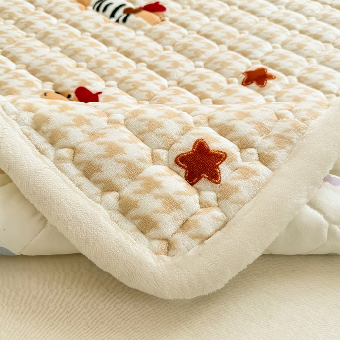 91家纺网 家纺一手货源 找家纺 优品惠 2025新款冬季牛奶绒床垫床褥垫子床护垫加绒床盖学生宿舍上下铺 腊肠狗