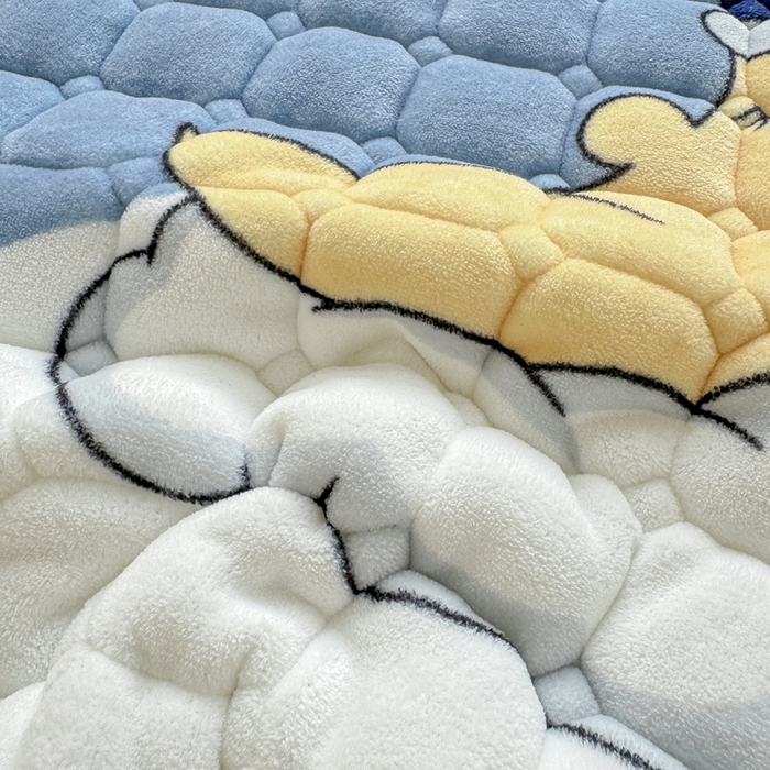 91家纺网 家纺一手货源 找家纺 优品惠 2025新款冬季牛奶绒床垫床褥垫子床护垫加绒床盖学生宿舍上下铺 月亮萌宝