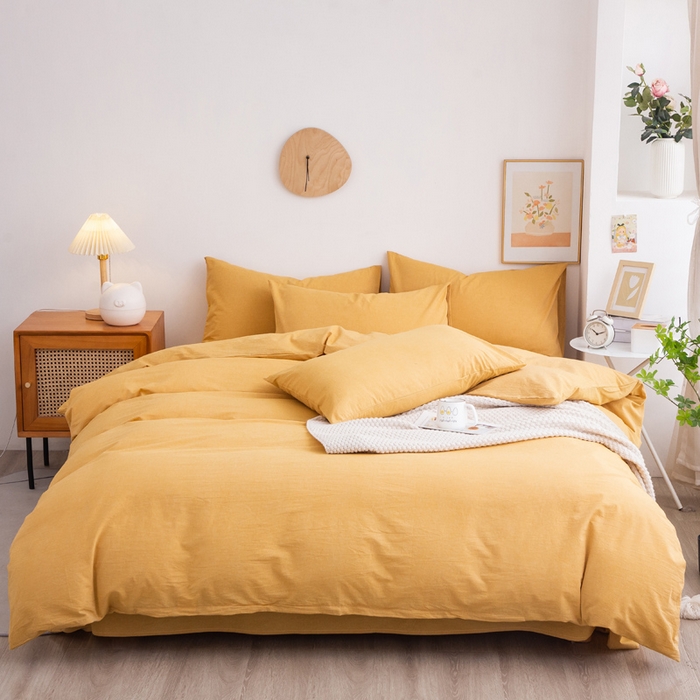 91家纺网 家纺一手货源 找家纺 （总）千姿梦 2025新款全棉水洗棉四件套