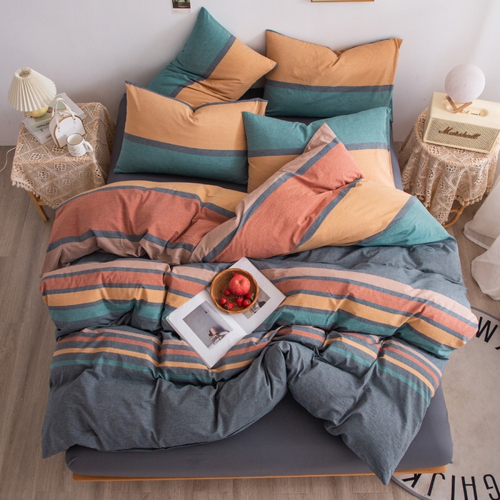 91家纺网 家纺一手货源 找家纺 （总）千姿梦 2025新款全棉水洗棉四件套