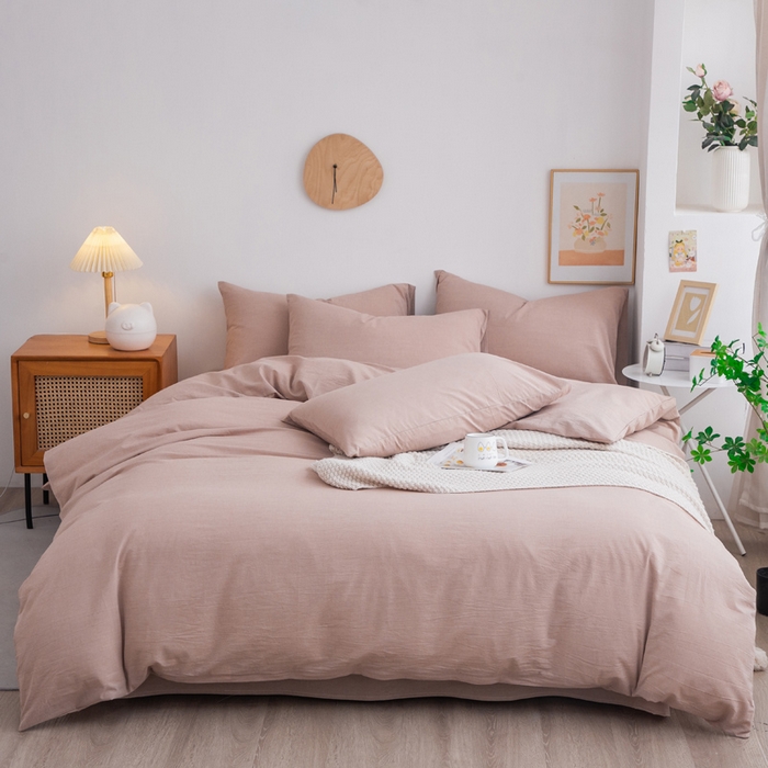 91家纺网 家纺一手货源 找家纺 （总）千姿梦 2025新款全棉水洗棉四件套