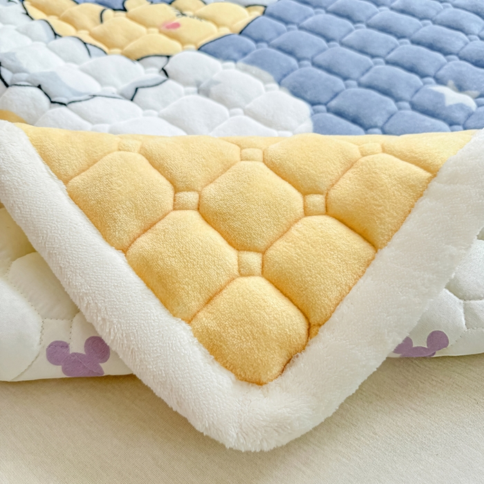 91家纺网 家纺一手货源 找家纺 （总）优品惠 2025新款牛奶绒床垫床褥垫子床护垫冬季加绒加厚夹棉床盖