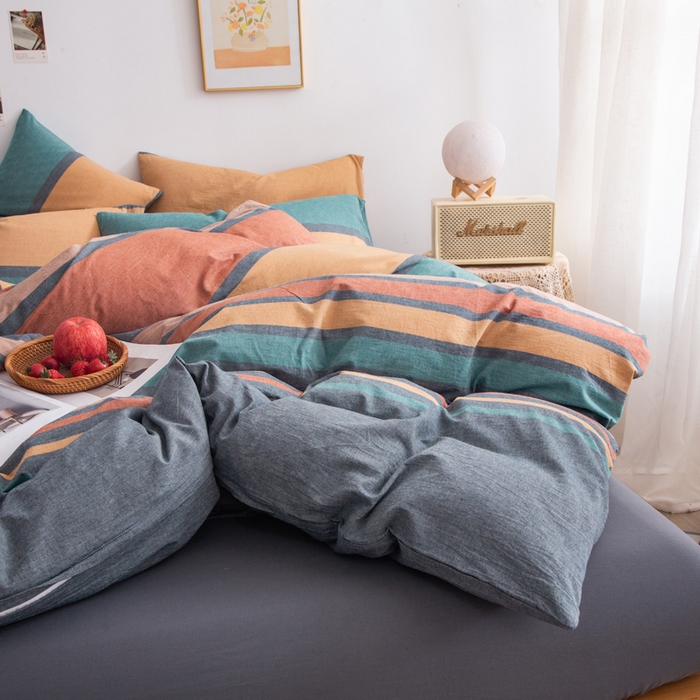 91家纺网 家纺一手货源 找家纺 千姿梦 2025新款全棉水洗棉四件套 往后余生