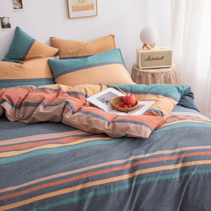 91家纺网 家纺一手货源 找家纺 千姿梦 2025新款全棉水洗棉四件套 往后余生