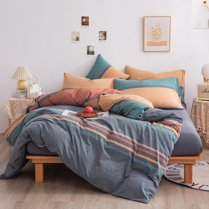 91家纺网 家纺一手货源 找家纺 千姿梦 2025新款全棉水洗棉四件套 往后余生