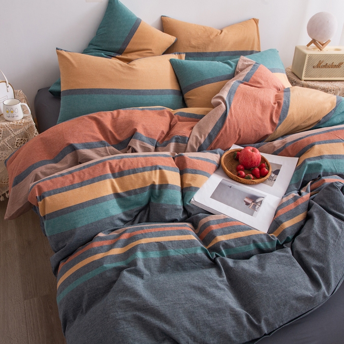 91家纺网 家纺一手货源 找家纺 千姿梦 2025新款全棉水洗棉四件套 往后余生