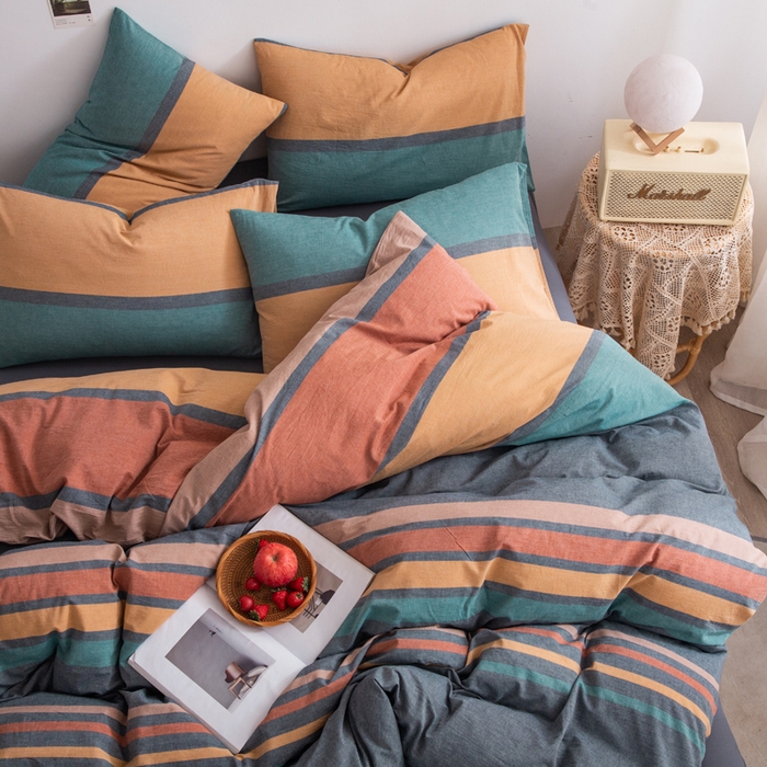 91家纺网 家纺一手货源 找家纺 千姿梦 2025新款全棉水洗棉四件套 往后余生