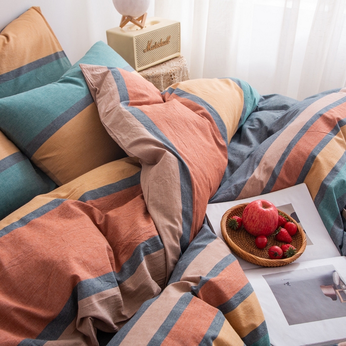 91家纺网 家纺一手货源 找家纺 千姿梦 2025新款全棉水洗棉四件套 往后余生