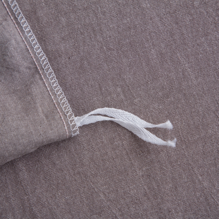 91家纺网 家纺一手货源 找家纺 千姿梦 2025新款全棉水洗棉四件套 珍珠灰