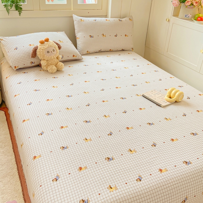 91家纺网 家纺一手货源 找家纺 （总）夜笙家纺 2025新款110克水洗棉双层纱单床单系列