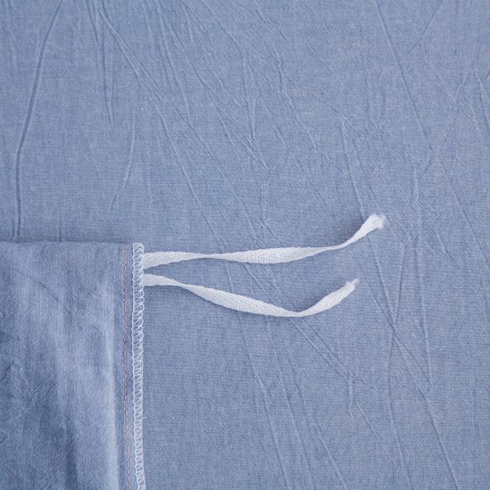 91家纺网 家纺一手货源 找家纺 千姿梦 2025新款全棉水洗棉四件套 天蓝