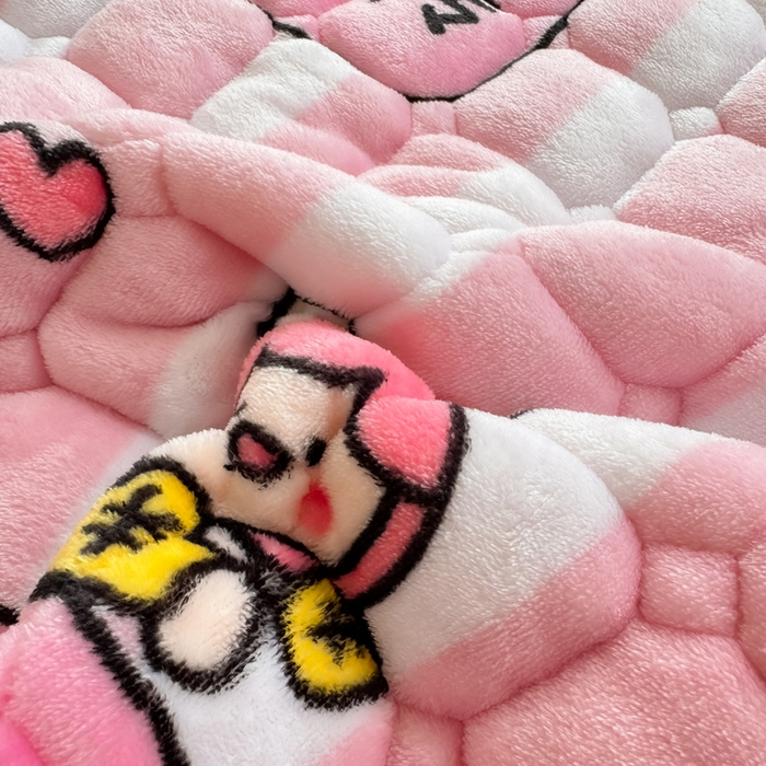 91家纺网 家纺一手货源 找家纺 优品惠 2025新款牛奶绒床垫床褥垫子床护垫冬季加绒加厚夹棉床盖 发财暴富