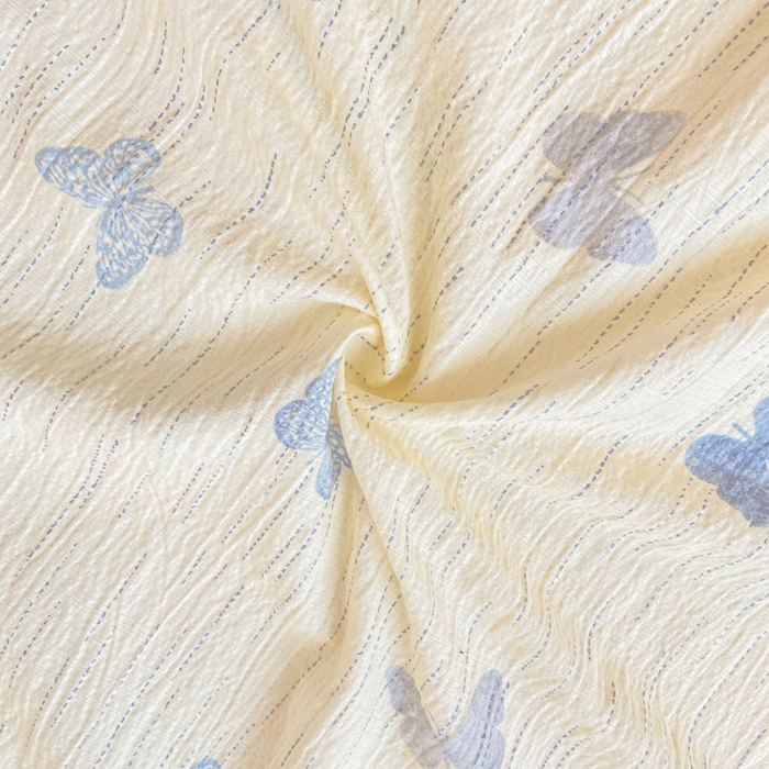 91家纺网 家纺一手货源 找家纺 夜笙家纺 2025新款110克水洗棉双层纱单床单系列 兰黛