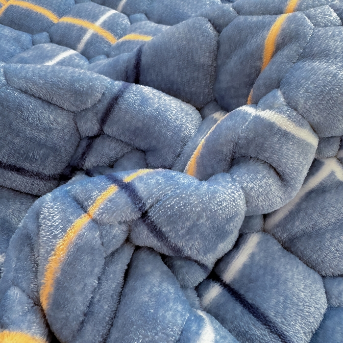 91家纺网 家纺一手货源 找家纺 优品惠 2025新款牛奶绒床垫床褥垫子床护垫冬季加绒加厚夹棉床盖 朗格蓝