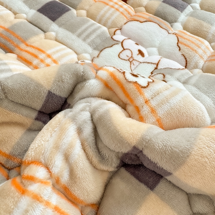 91家纺网 家纺一手货源 找家纺 优品惠 2025新款牛奶绒床垫床褥垫子床护垫冬季加绒加厚夹棉床盖 顽皮狗