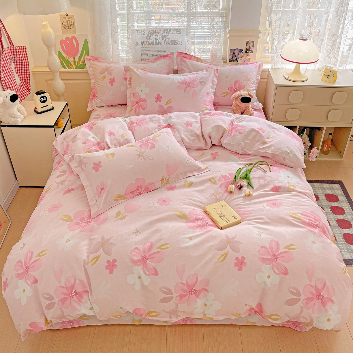 91家纺网 家纺一手货源 找家纺 （总）文黛家居 2025新款全棉喷气印花全棉纯棉印花系列单品被套被套单件单被套