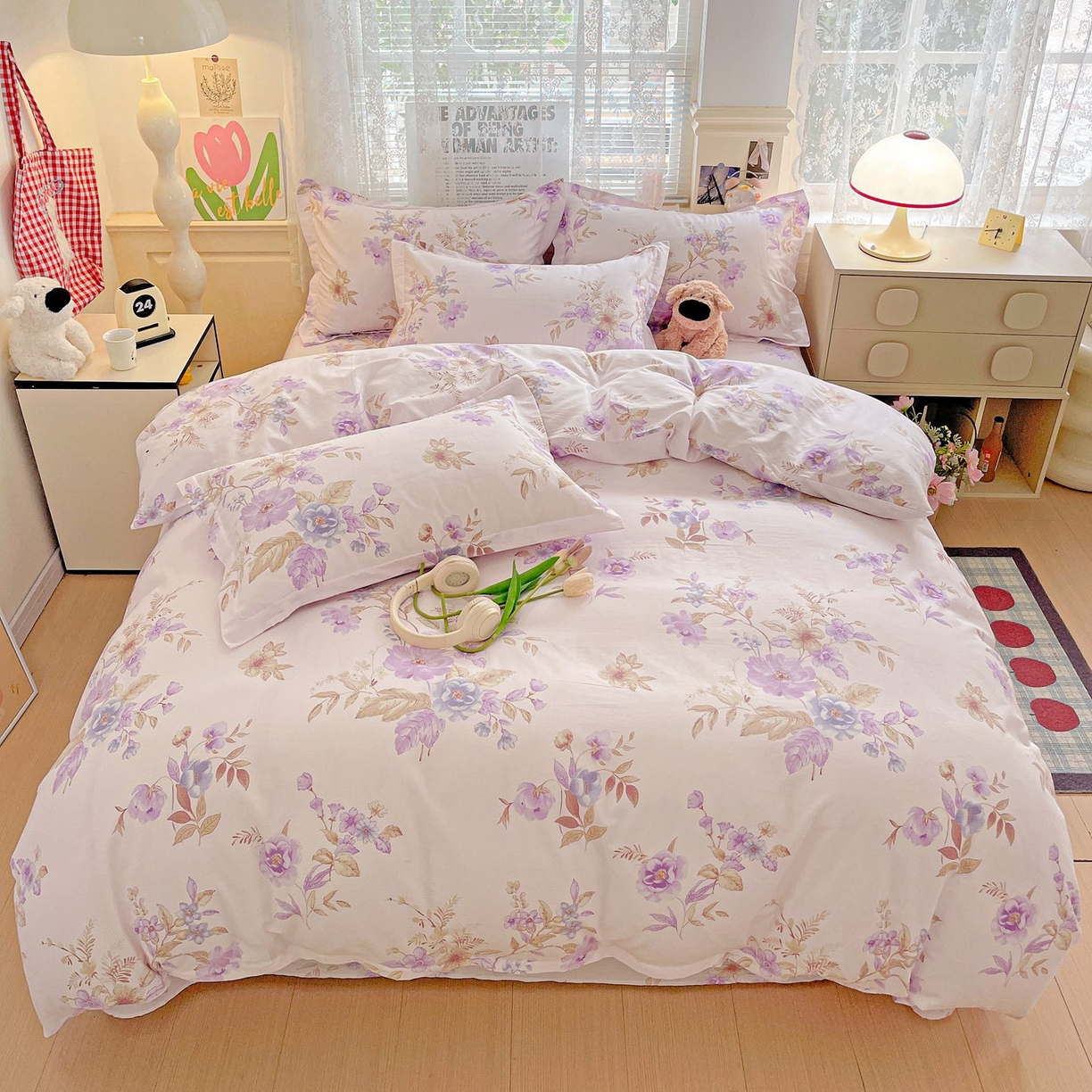 91家纺网 家纺一手货源 找家纺 （总）文黛家居 2025新款全棉喷气印花全棉纯棉印花系列单品被套被套单件单被套