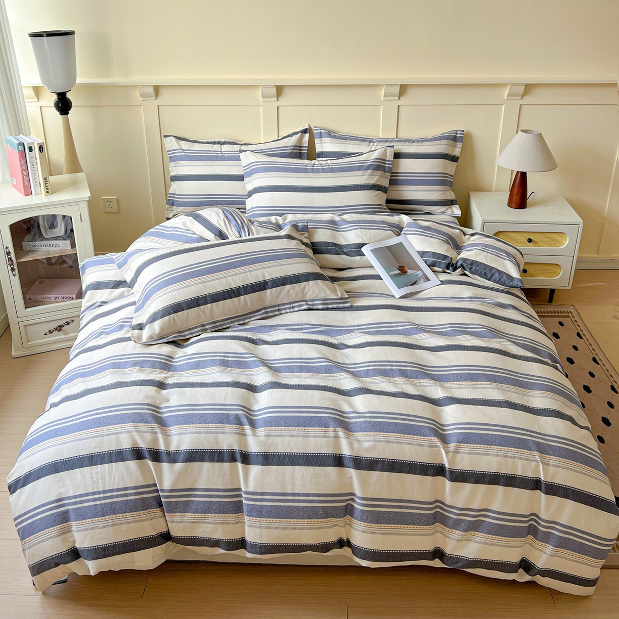 91家纺网 家纺一手货源 找家纺 （总）文黛家居 2025新款全棉喷气印花全棉纯棉印花系列单品被套被套单件单被套