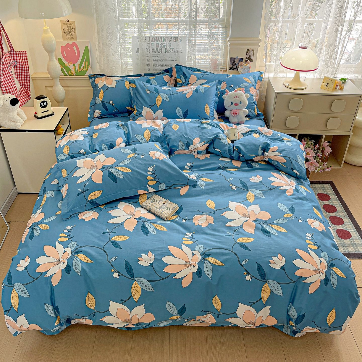 91家纺网 家纺一手货源 找家纺 （总）文黛家居 2025新款全棉喷气印花全棉纯棉印花系列单品被套被套单件单被套