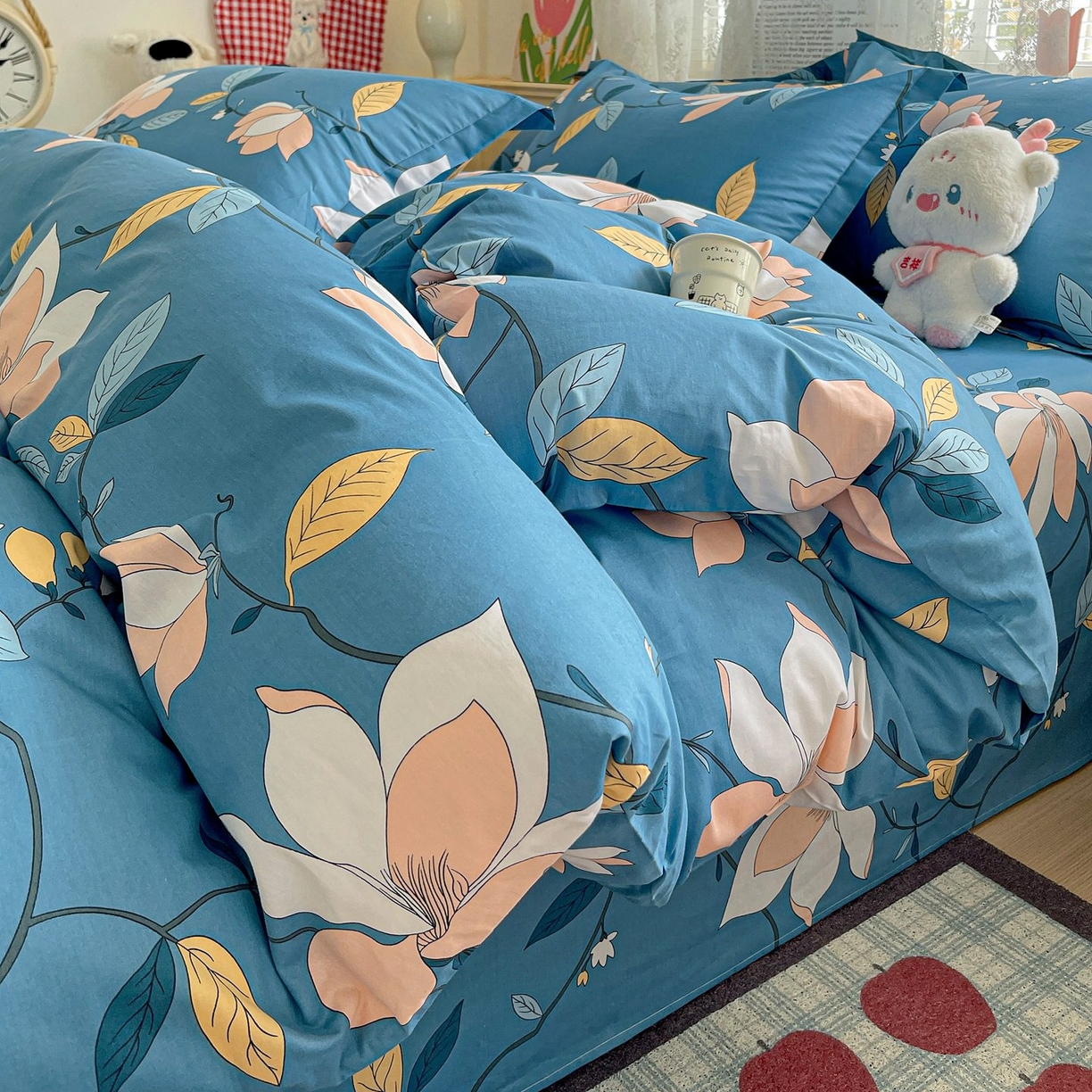 91家纺网 家纺一手货源 找家纺 （总）文黛家居 2025新款全棉喷气印花全棉纯棉印花系列四件套