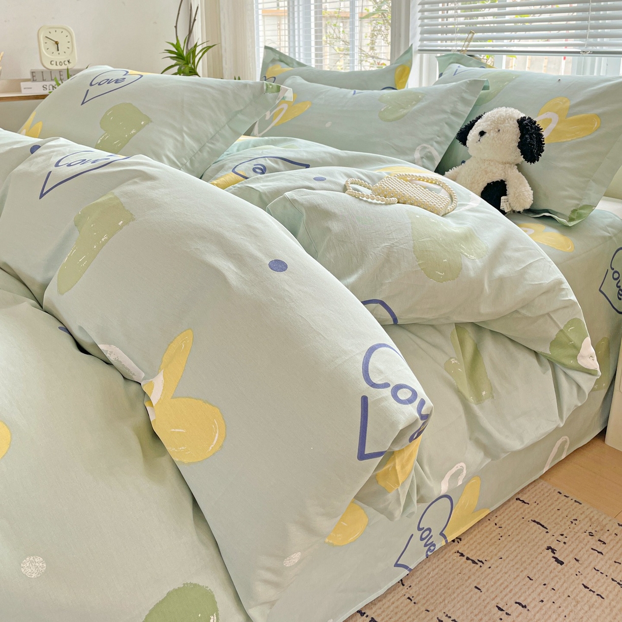 91家纺网 家纺一手货源 找家纺 （总）文黛家居 2025新款全棉喷气印花全棉纯棉印花系列四件套