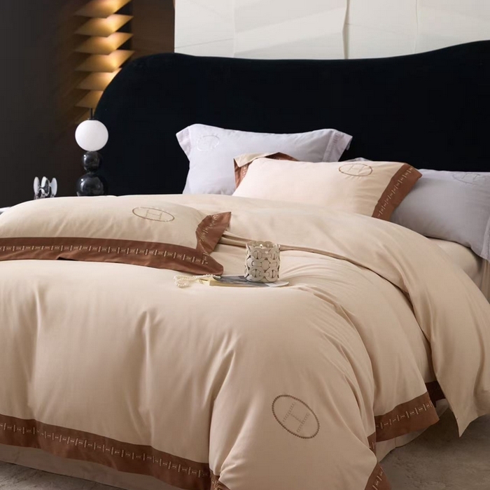 91家纺网 家纺一手货源 找家纺 （总）嘉汀兰家居 2025新款长绒棉磨毛四件套—蔓莎