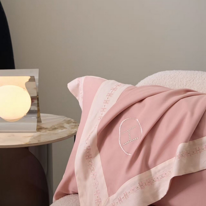 91家纺网 家纺一手货源 找家纺 （总）嘉汀兰家居 2025新款长绒棉磨毛四件套—蔓莎