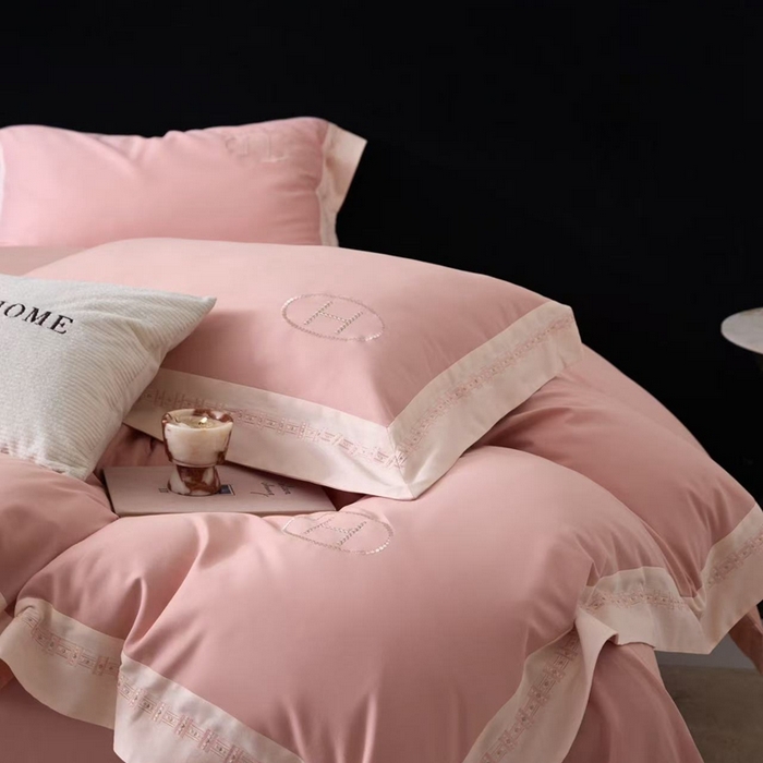 91家纺网 家纺一手货源 找家纺 （总）嘉汀兰家居 2025新款长绒棉磨毛四件套—蔓莎