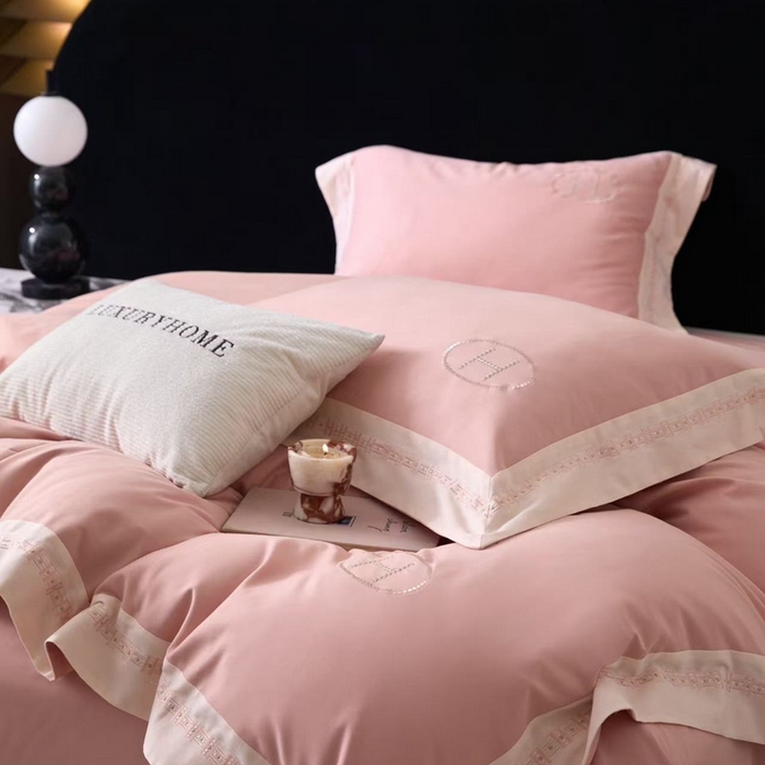 91家纺网 家纺一手货源 找家纺 （总）嘉汀兰家居 2025新款长绒棉磨毛四件套—蔓莎