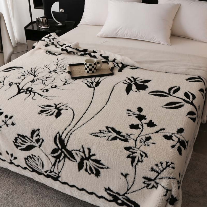 91家纺网 家纺一手货源 找家纺 （总）卡奥家纺 2025新款双层提花复合欧棉绒毛毯