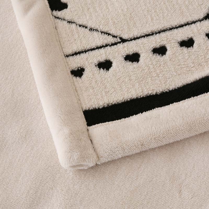 91家纺网 家纺一手货源 找家纺 卡奥家纺 2025新款双层提花复合欧棉绒毛毯 花婉