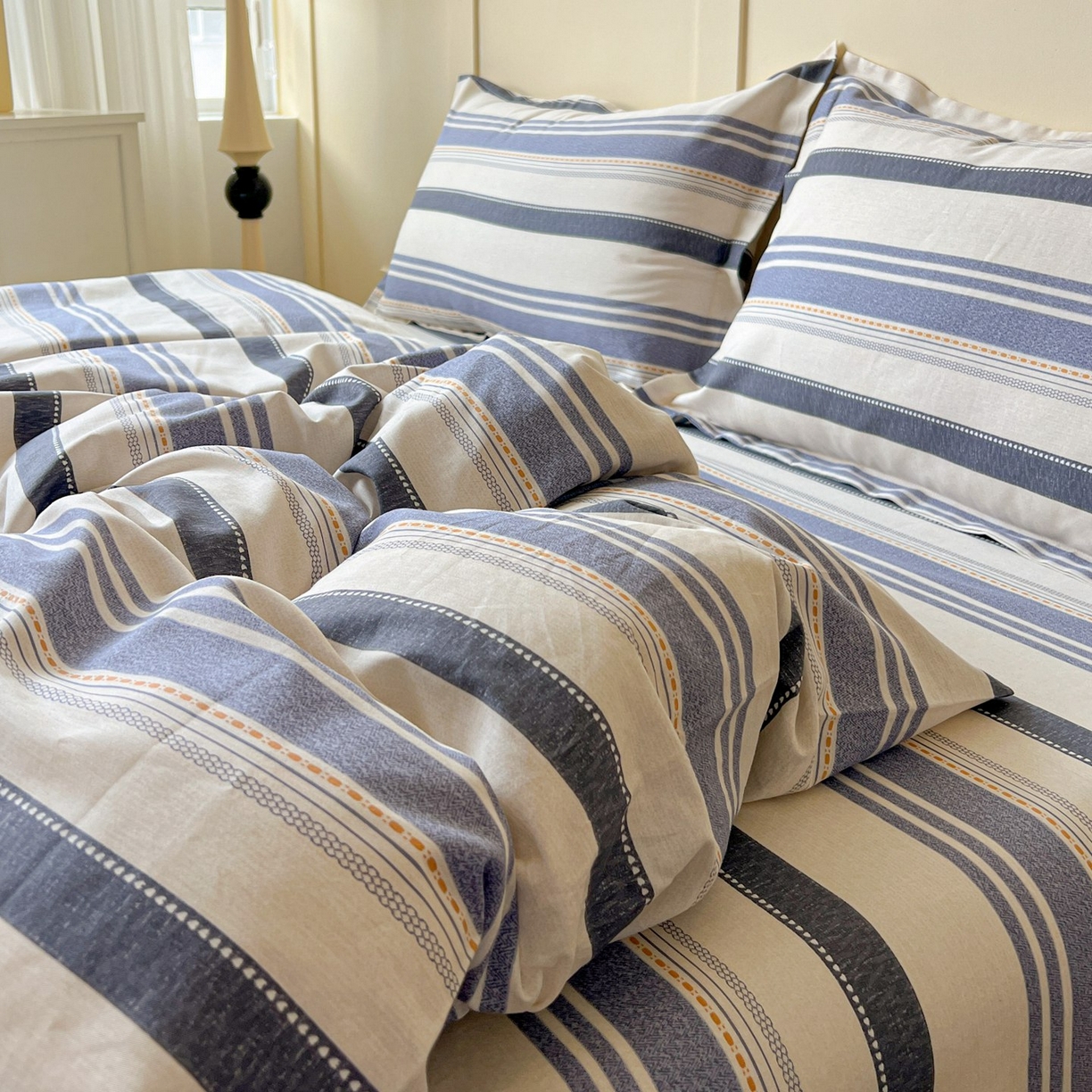 91家纺网 家纺一手货源 找家纺 文黛家居 2025新款全棉喷气印花全棉纯棉印花系列单品被套被套单件单被套 乐芙生活