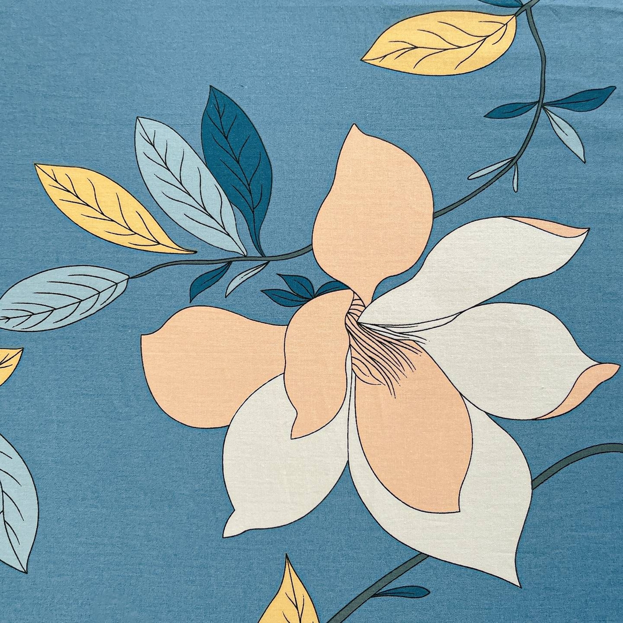 91家纺网 家纺一手货源 找家纺 文黛家居 2025新款全棉喷气印花全棉纯棉印花系列单品被套被套单件单被套 流莹