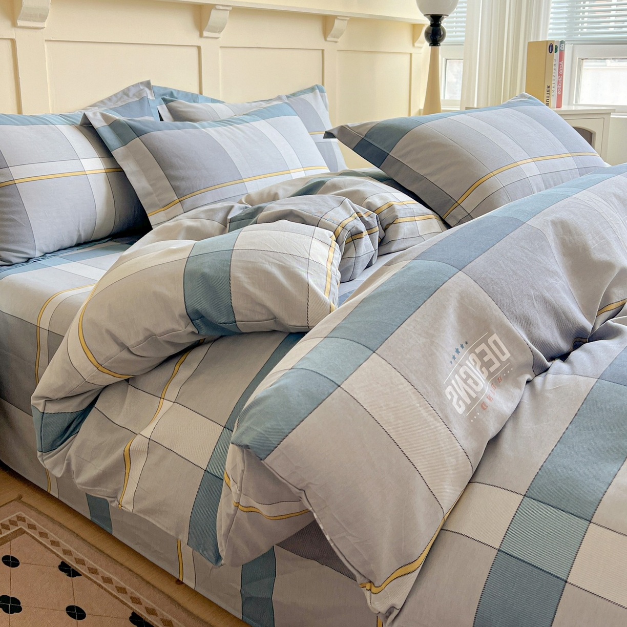 91家纺网 家纺一手货源 找家纺 文黛家居 2025新款全棉喷气印花全棉纯棉印花系列单品被套被套单件单被套 摩卡庄园