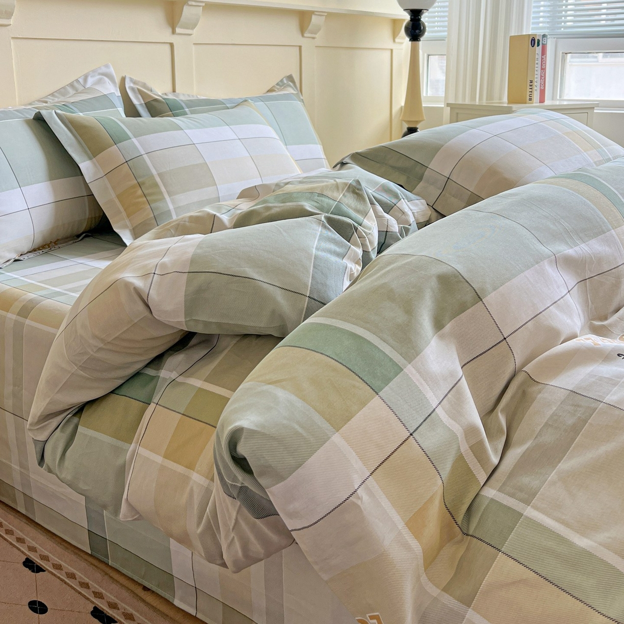 91家纺网 家纺一手货源 找家纺 文黛家居 2025新款全棉喷气印花全棉纯棉印花系列单品被套被套单件单被套 素格