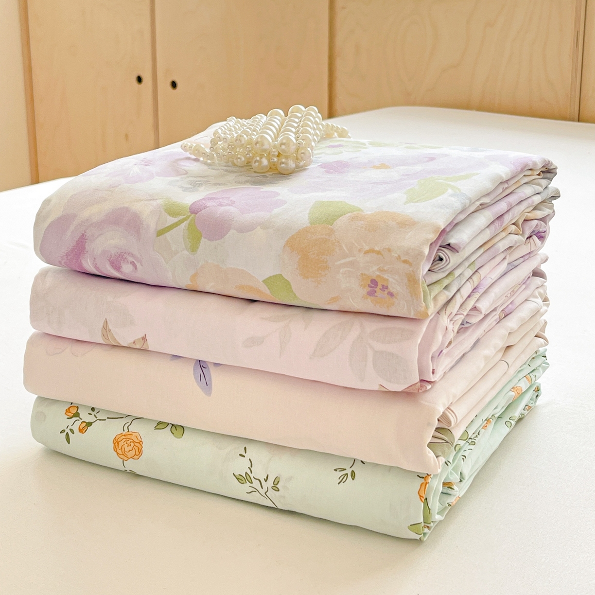 91家纺网 家纺一手货源 找家纺 文黛家居 2025新款全棉喷气印花全棉纯棉印花系列单品被套被套单件单被套 组合图仅供展示不可下单