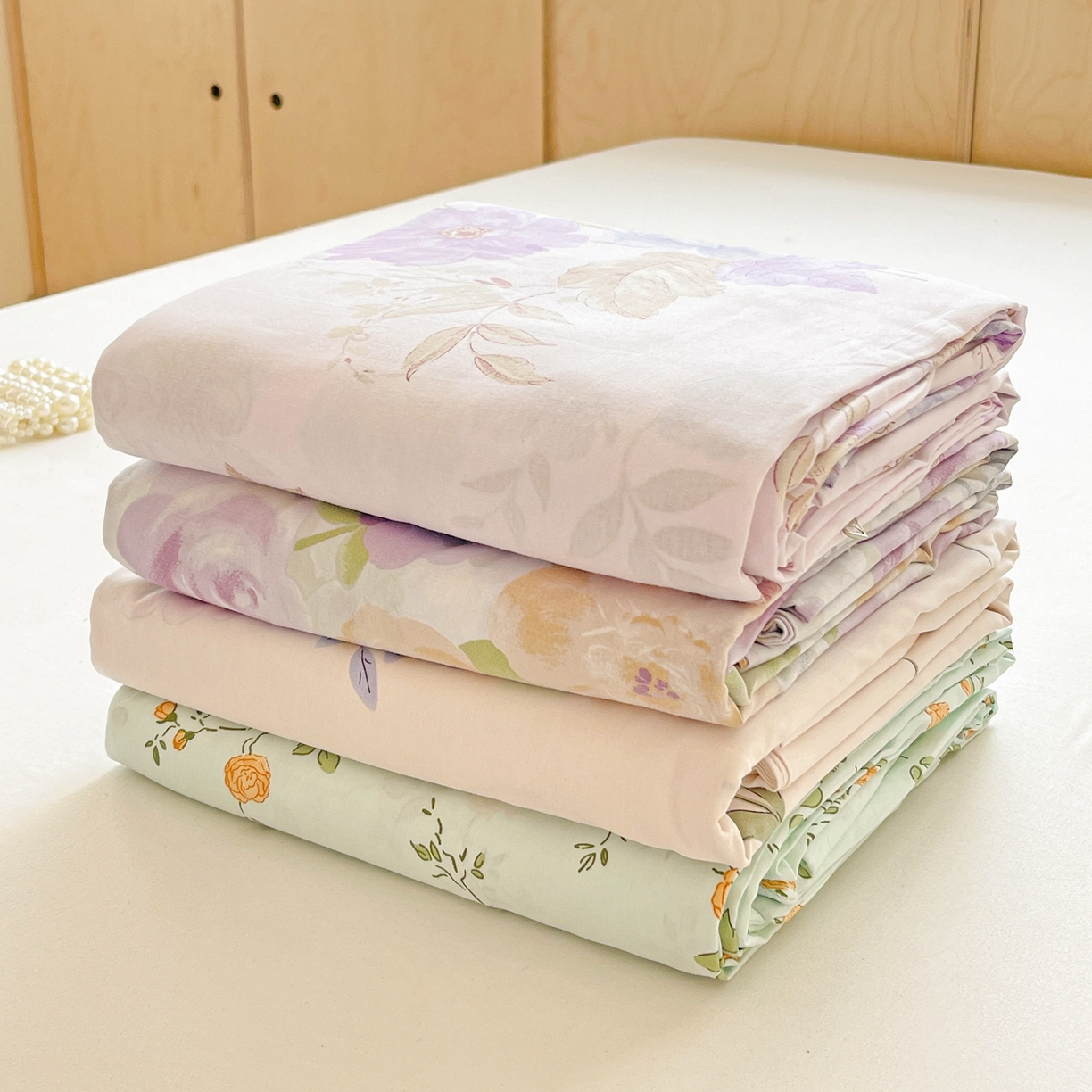 91家纺网 家纺一手货源 找家纺 文黛家居 2025新款全棉喷气印花全棉纯棉印花系列单品被套被套单件单被套 组合图仅供展示不可下单