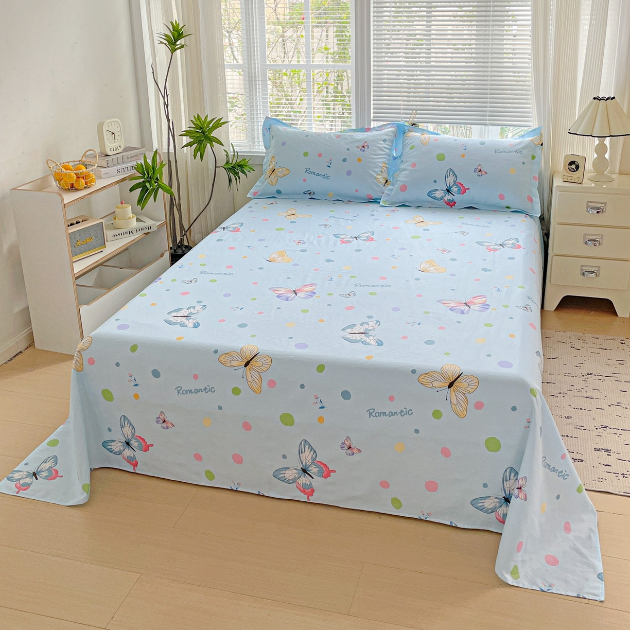 91家纺网 家纺一手货源 找家纺 （总）文黛家居 2025新款全棉喷气印花全棉纯棉印花系列单品床单床单单件单床单