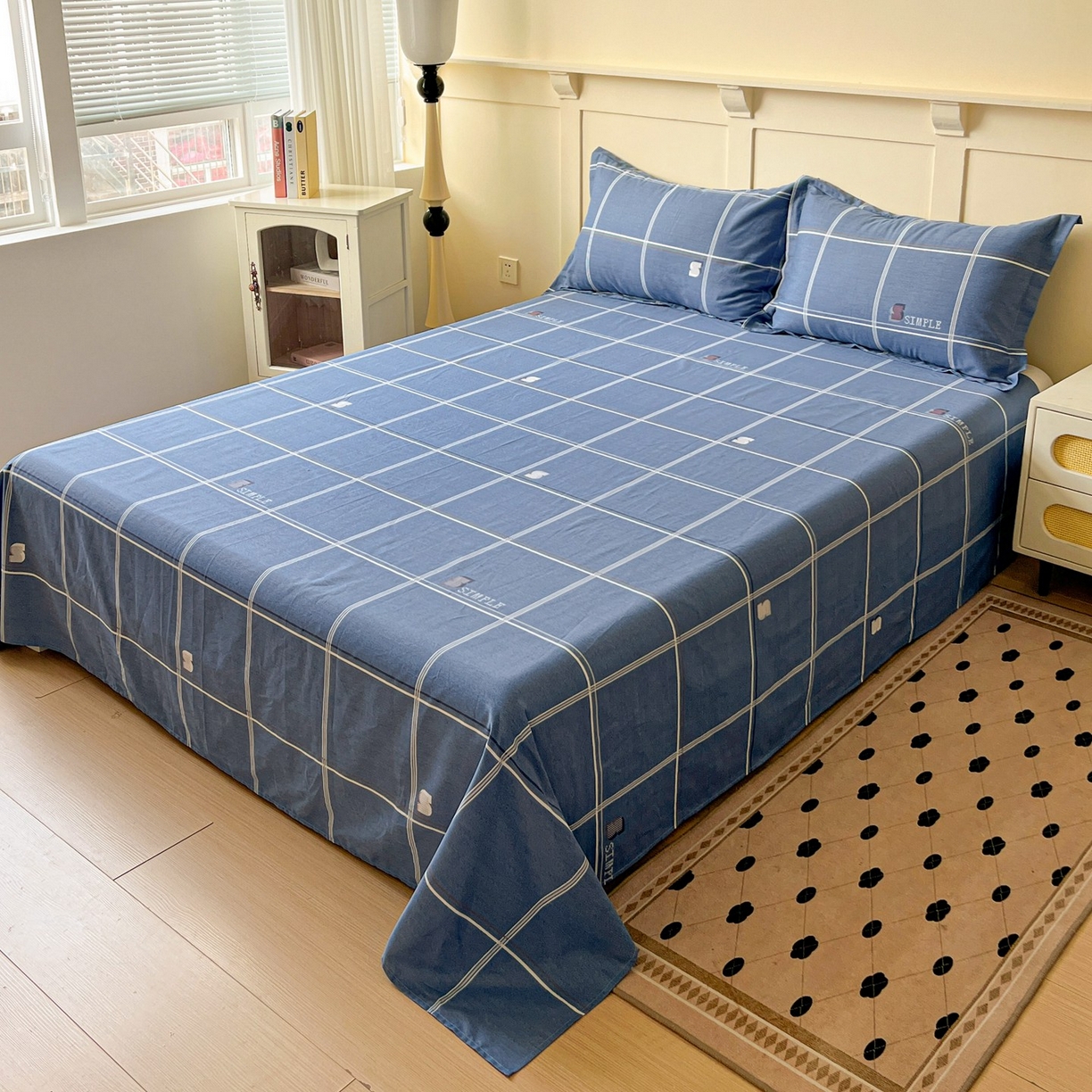 91家纺网 家纺一手货源 找家纺 （总）文黛家居 2025新款全棉喷气印花全棉纯棉印花系列单品床单床单单件单床单